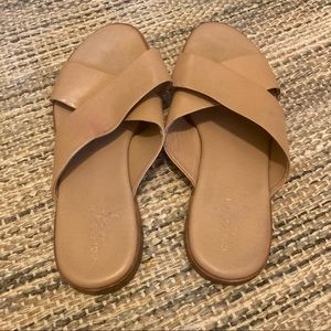 Cole Haan Anica Criss Cross Leather Sandals 7.5